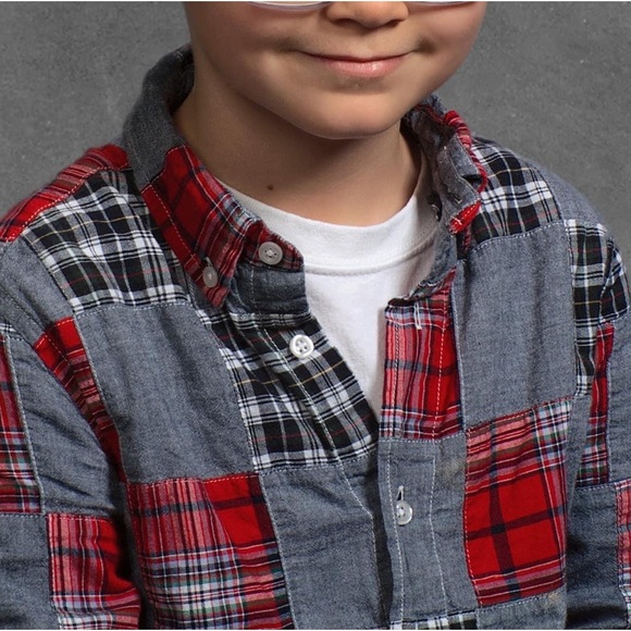 Madras Crew Cuts Plaid Button Down - Picture 6 of 6